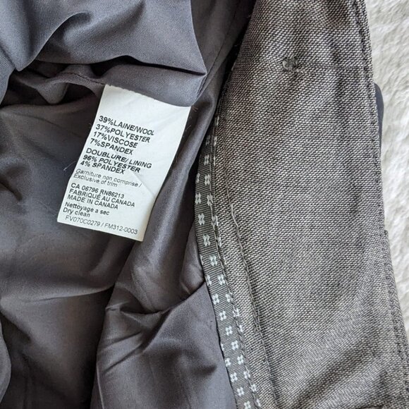 Tristan wool blend wide leg career pants grey size 6 @c1 - Picture 13 of 13